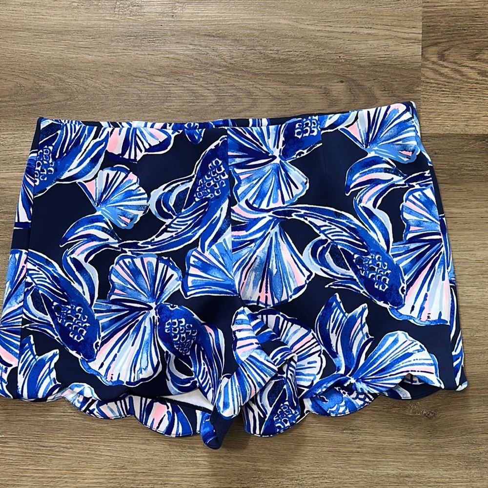 Floral Blue Women's Shorts
